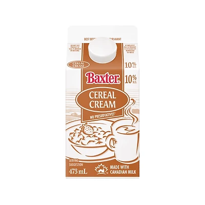 Baxter Crème à céréales 10 % 473 mL