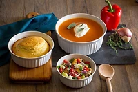 Corningware® French White 3 Piece Bakeware Set, Durable stoneware