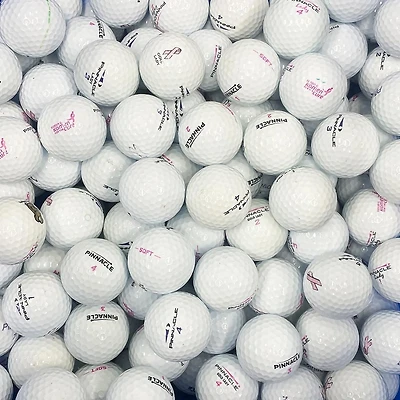 Mulligan - 100 balles de golf récupérées Pinnacle Lady AAA, Blanc