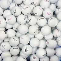 Mulligan - 100 balles de golf récupérées Pinnacle Lady AAA, Blanc