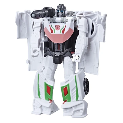 Transformers Bumblebee Cyberverse Adventures, figurine Wheeljack Action Attackers de 10,5 cm à conversion 1 étape et attaque Gravity Cannon