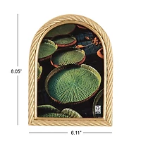 Domingo 5x7 Arch Gold Rope Tabletop Picture Frame