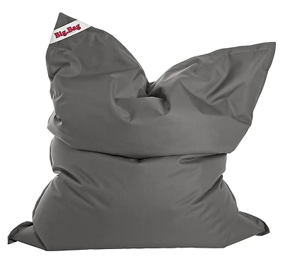 Fauteuil poire Gouchee Home Big Bag Brava gris – Polyester hydrofuge avec rembourrage en billes de polystyrène pour chambre à coucher, salon ou dortoir, convient aux adultes et aux adolescents