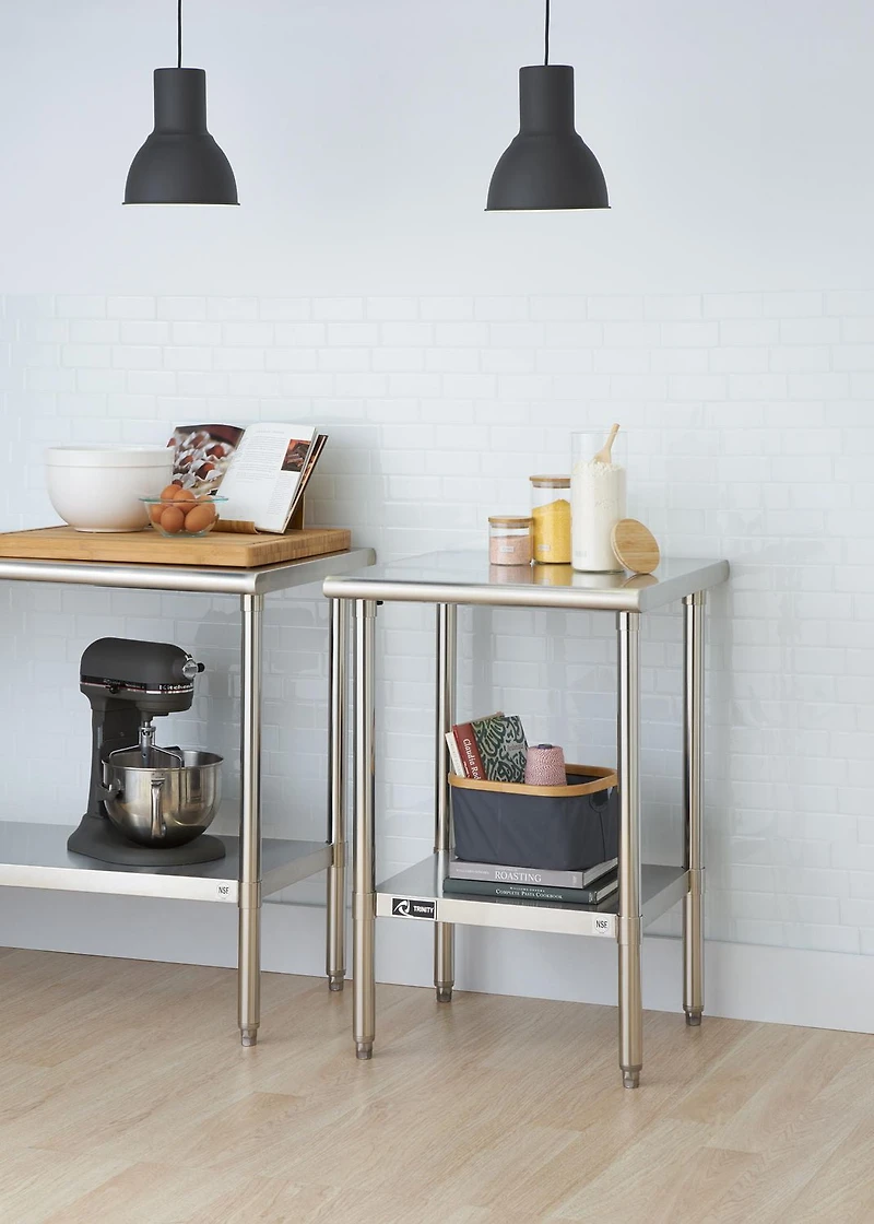 TRINITY EcoStorage™ NSF Stainless Steel Prep Table