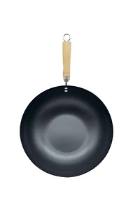 Starfrit Carbon Steel 11-inch (28 CM )  Wok, STARFRIT BLACK WOK