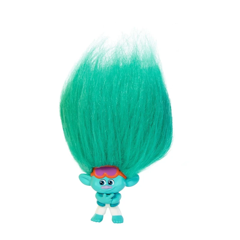 DreamWorks Trolls Band Together Rainbow Pom Poms Keychains with Surprise Mini Doll, Rainbow Series 1