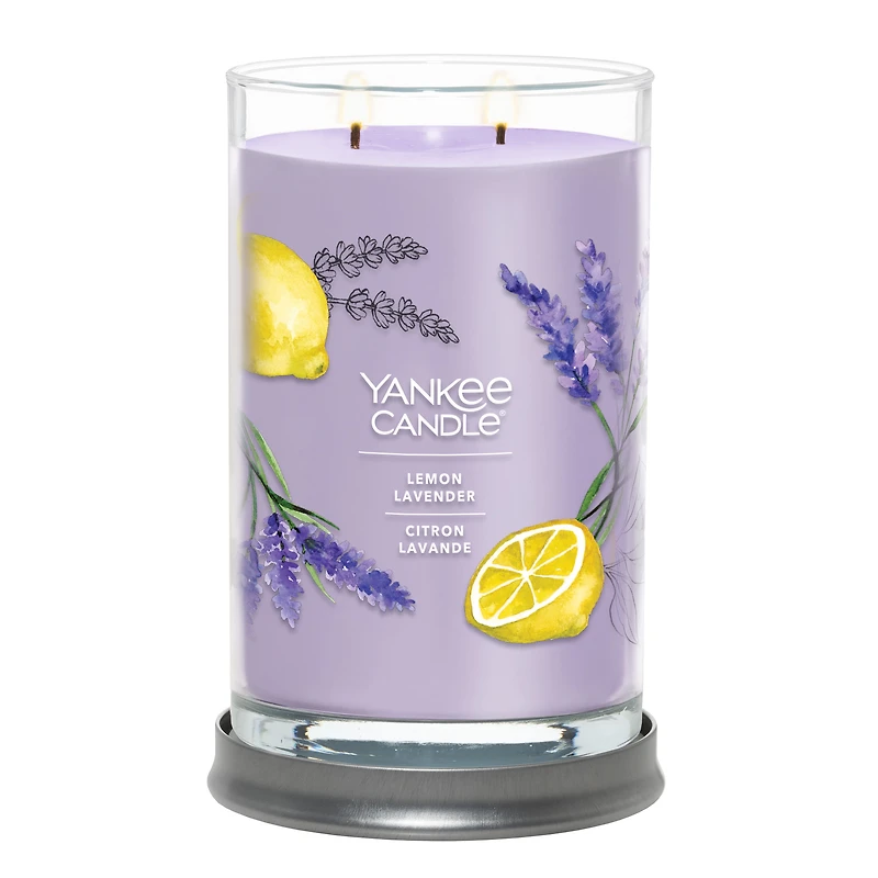Bougie parfumée Yankee Candle Signature, bougie en pot format grand 2 mèches