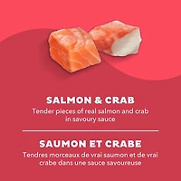 Meow Mix Tenders in Sauce with Real Salmon & Crab, Wet Cat Food, 78 g, Meow Mix TIS Salmon Crab