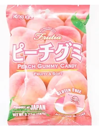 KASUGAI Peach Gummy Candy, 107 g
