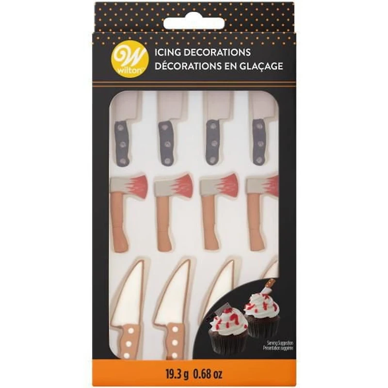 Wilton Gory Halloween Royal Icing Decorations, 19.3 g (12 Pieces)