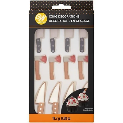 Wilton Gory Halloween Royal Icing Decorations, 19.3 g (12 Pieces)