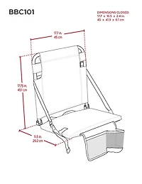 RIO Gear Bleacher Boss Companion Stadium Seat with Pouch - Green