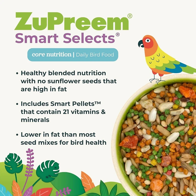 Zupreem Smart Select Small Bird Food