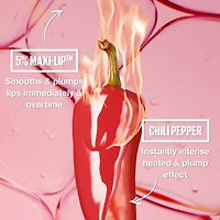 Brillant à lèvres Lifter Plump de Maybelline New York, effet repulpant, fini diaphane, sensation de chaleur intense, 5,4 ml brillant à lèvres repulpant