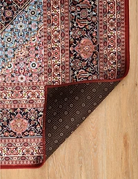 Tapis d'appoint Emerald Duluth gris & bleu de 2 pi 2 po x 3 pi 2 po