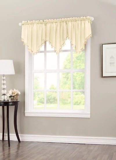 918 Voile Beaded Valance