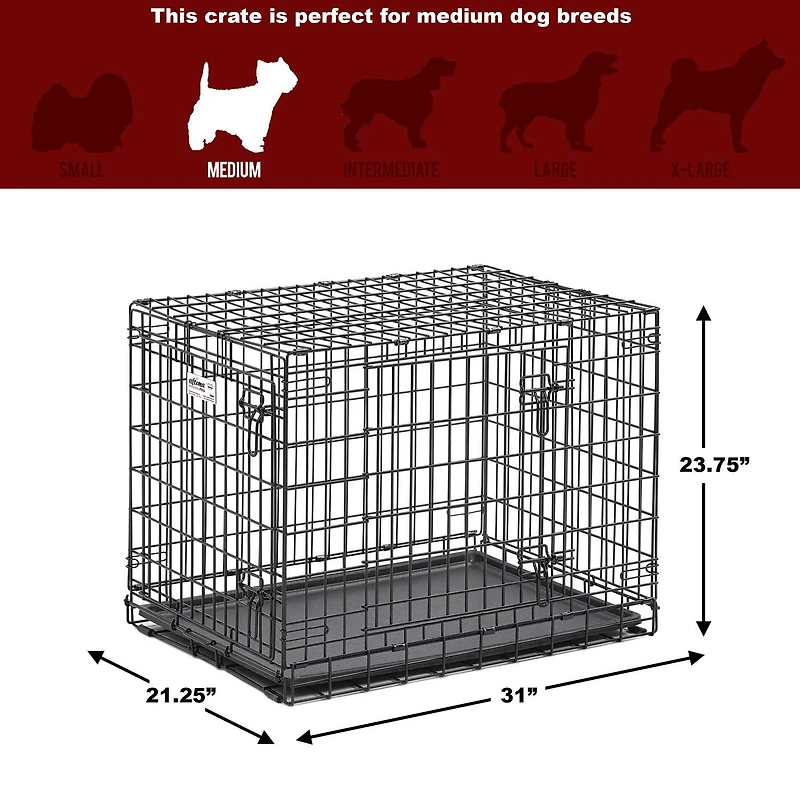 MidWest Ultima Pro cage pliante en métal pour chien double porte