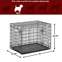 MidWest Ultima Pro cage pliante en métal pour chien double porte