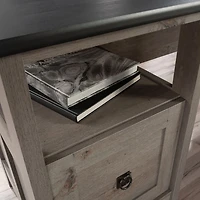 Sauder August Hill L-Desk in Mystic Oak Finish