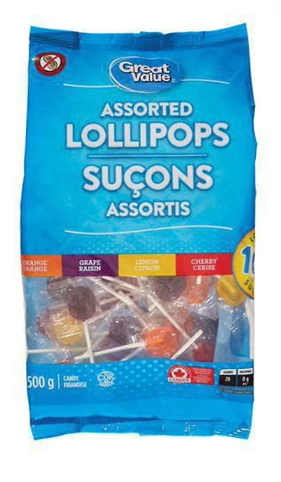 Great Value Assorted Lollipops