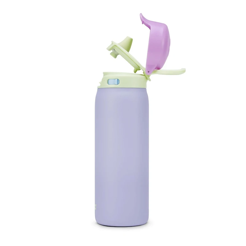 Bouteille d'eau Ello 18 oz Flip & Fill en acier inoxydable <ul><li>Capacité de 18 oz</li><li>Couvercle rabattable facile à utiliser</li><li>Toutes les pièces sont sans BPA</li></ul>