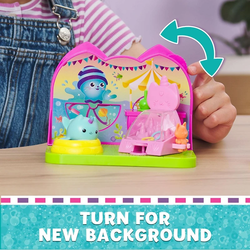 Gabby’s Dollhouse, Kitty Narwhal’s Carnival Room, with Toy Figure, Surprise Toys and Dollhouse Furniture, Kids Toys for Girls & Boys 3+