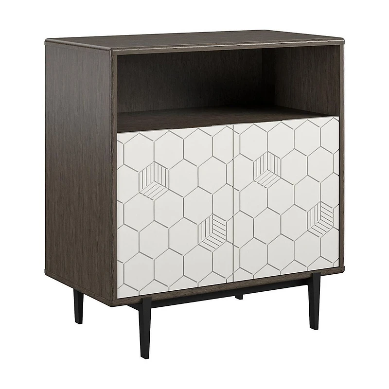 CosmoLiving par Cosmopolitan Olivia Armoire de rangement, chêne gris