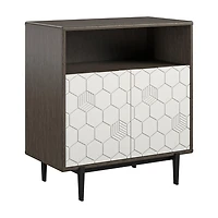 CosmoLiving par Cosmopolitan Olivia Armoire de rangement, chêne gris