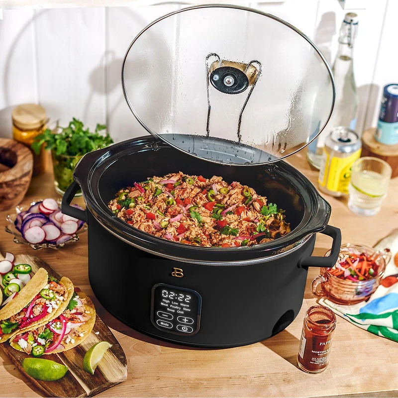 Beautiful Programmable 6-Quart Slow Cooker by Drew Barrymore, Pro 6Qt Slow Cooker