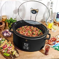 Beautiful Programmable 6-Quart Slow Cooker by Drew Barrymore, Pro 6Qt Slow Cooker
