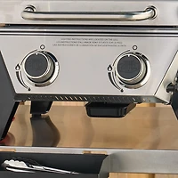 Expert Grill 2-Burner Tabletop Gas BBQ Grill, Stainless Steel