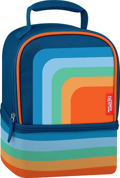 Thermos Dual Compartment Lunch Bag, Retro