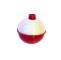 Eagle Claw Q07030-001 Flotteurs ronds à clipser en plastique, rouge/blanc, tailles assorties, paquet de 12 Flotteurs ronds à clipser en p