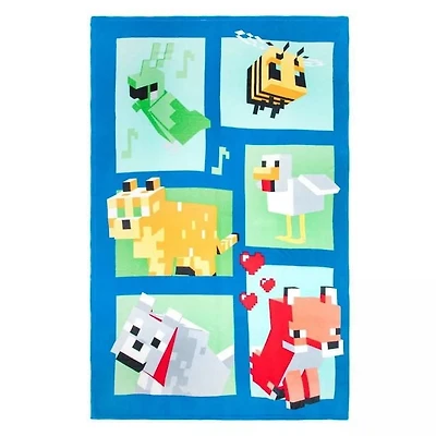 Minecraft Belle Journée Couverture en Peluche