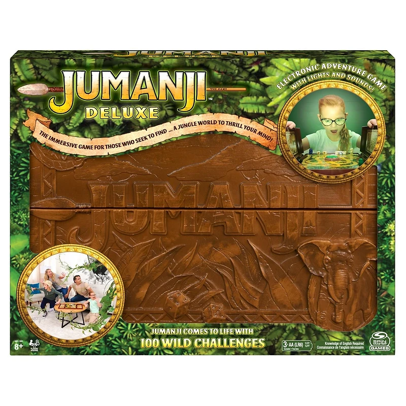 Jeu Jumanji Deluxe, version électronique immersive du jeu de société d'aventure classique, désormais avec lumières et sons