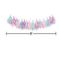 Guirlande à glands de fête irisée 8 po x 96 po, 1 ct