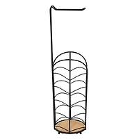 Era Porte-papier hygiénique autoportant Banes noir et bambou 6.14x23.03po