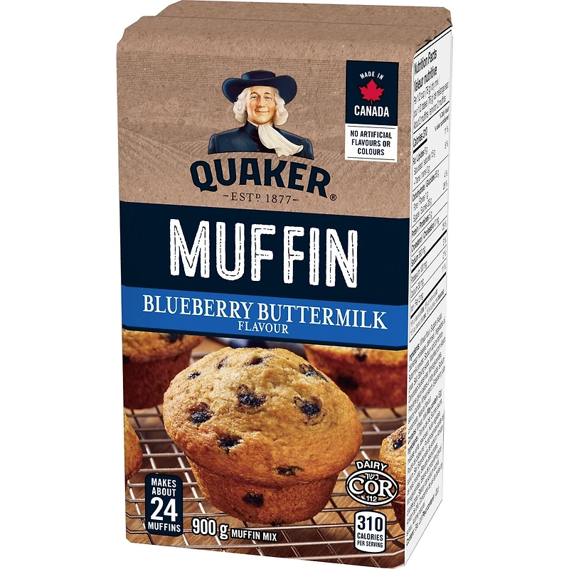 Quaker Mélange à muffins Saveur Bleuets et babeurre 900g