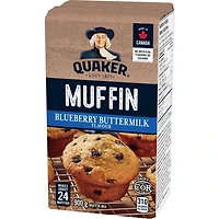 Quaker Mélange à muffins Saveur Bleuets et babeurre 900g