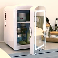 Koolatron Refroidisseur/Frigo LED Miroir, 4L (4,2 Quarts) pour Cosmétiques, Boissons, Nourriture ou Médicaments