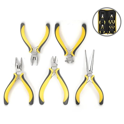 WorkPro Mini Pliers Set With Pouch - 5 Piece