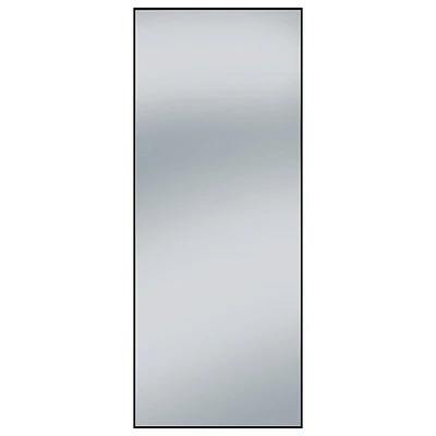 Hometrends Aluminum Full Length Leaner Mirror, 27x70 inch, Brushed Black