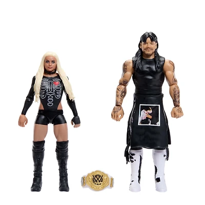 WWE-Figurines articulées Main Event Showdown 'Dirty' Dominik Mysterio et Liv Morgan