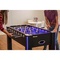 ATOMIC 58" Azure LED Light Up Foosball Table Black