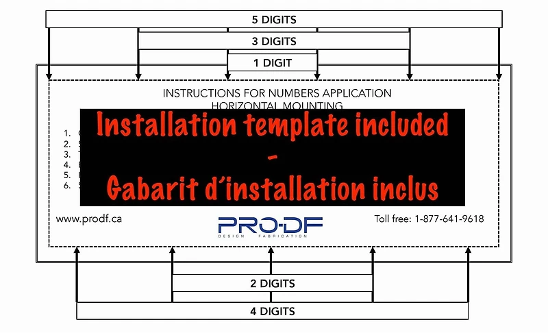 PRO-DF Rectangular Modern Address Plaque