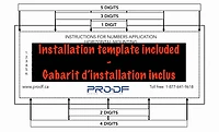 PRO-DF Rectangular Modern Address Plaque