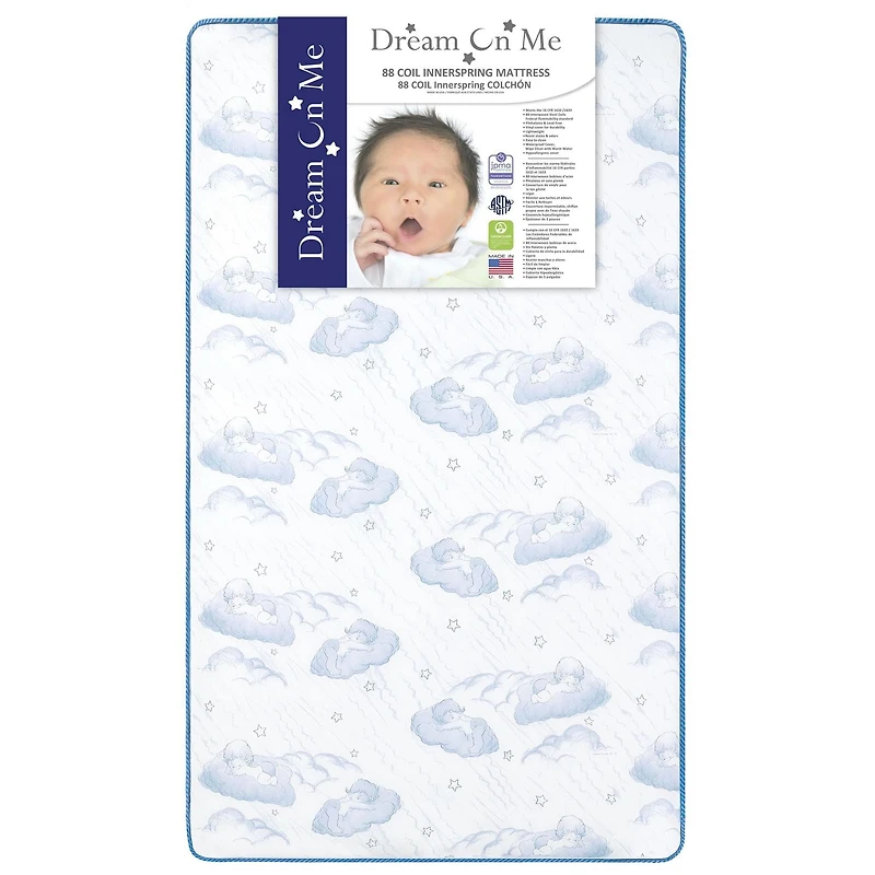 Dream On Me Twilight 5 " 80 Ressorts Hélicoïdaux Lit et Lit Bébé Matelas En Bleu