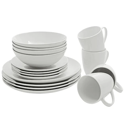 Service de vaisselle sans rebords Simply White de 10 Strawberry Street