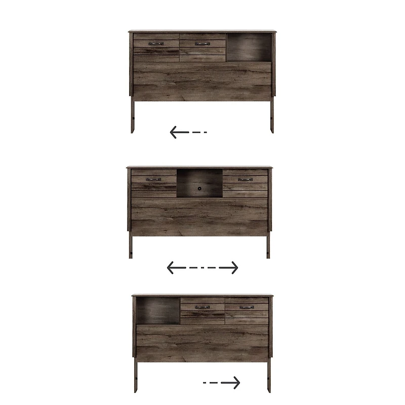 South Shore Ulysses Bookcase Headboard