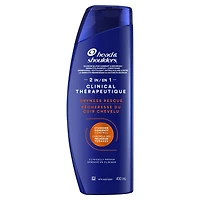 Shampooing 2 en 1 Head & Shoulders Intensité clinique Sécheresse du cuir chevelu, pour les pellicules tenaces 400ML